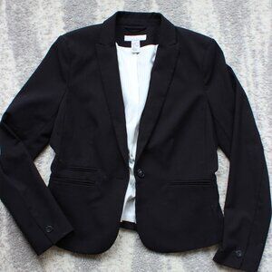 Women's H&M Black Lined Blazer, Size 8